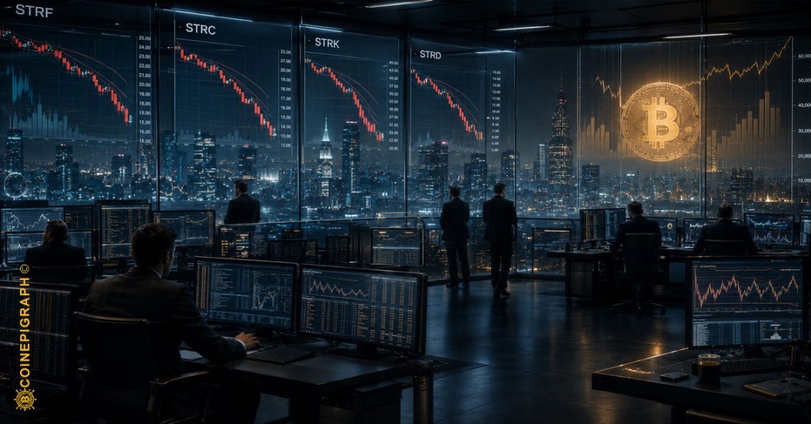 Markets Begin Repricing Strategy’s Bitcoin Credit Complex as Preferred Securities Slip Below Par