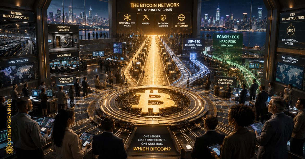Bitcoin's August fork debate is about more than BIP-110. As institutional ownership expands, the dispute is exposing a deeper question: who determines which version of Bitcoin carries economic legitimacy?