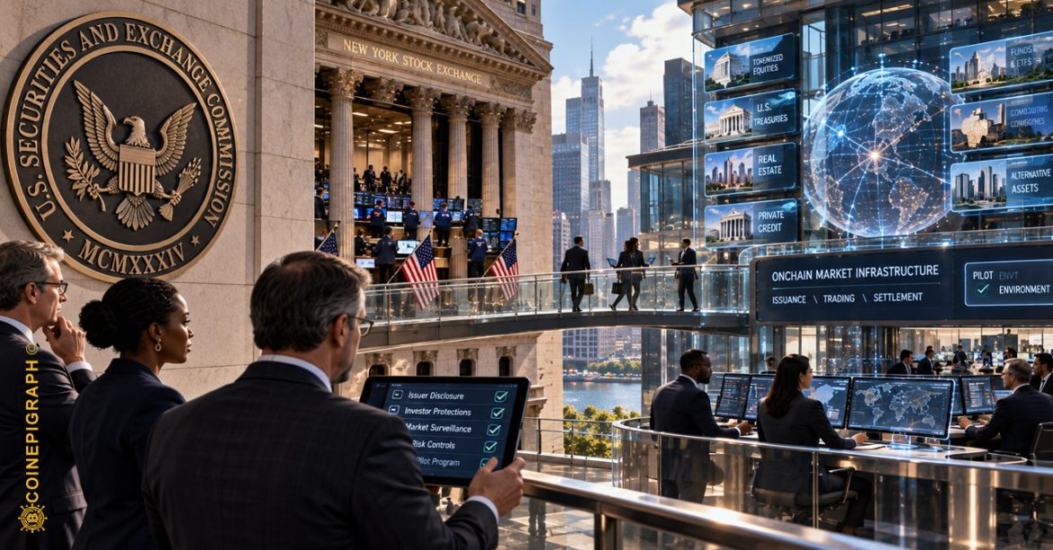Tokenized U.S. equities moving through blockchain-based automated market makers and liquidity pools as traditional exchange infrastructure evolves toward programmable markets.