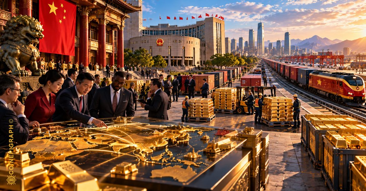 China expands gold reserves alongside Shanghai and Hong Kong pricing, custody, clearing, renminbi settlement and cross-border payment infrastructure.
